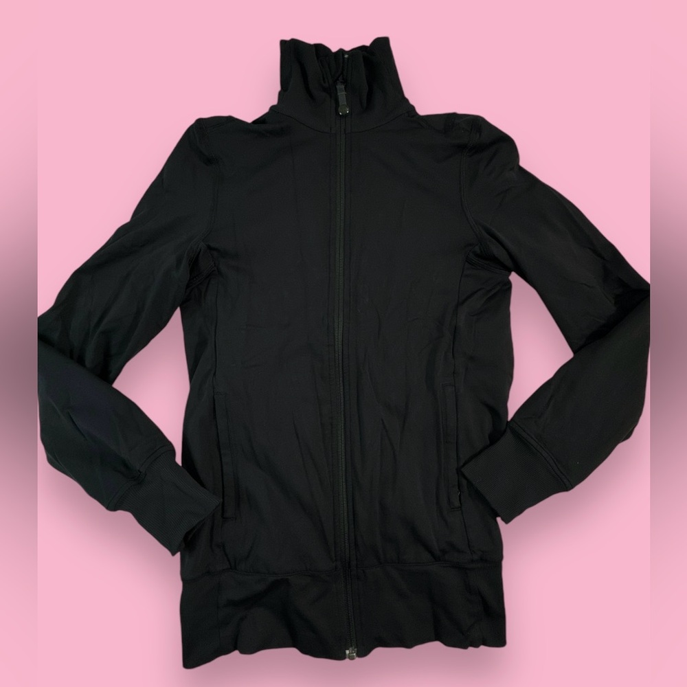 Lululemon Size 4 Beyond the Studio Jacket Reversible Zip Front Stretch Preloved - Picture 3 of 10